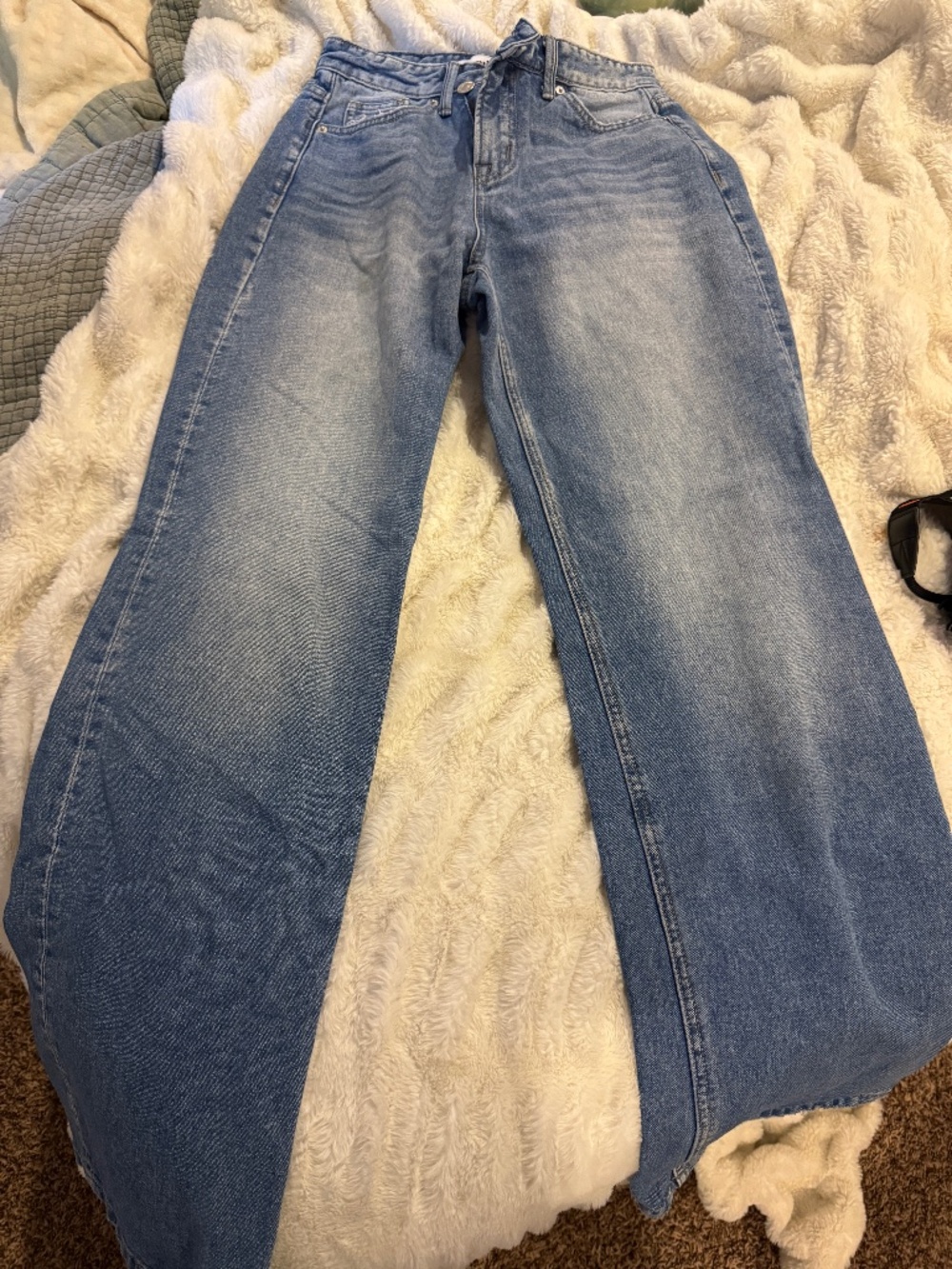 Mica Medium Wash Straight Fit High Rise Jeans - Picture 1 of 8